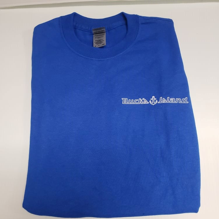 Buck's Island Unisex T-Shirt-Royal Blue Small
