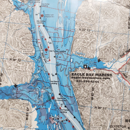 Atlantic Mapping GPS Waterproof Map Kentucky Lake South