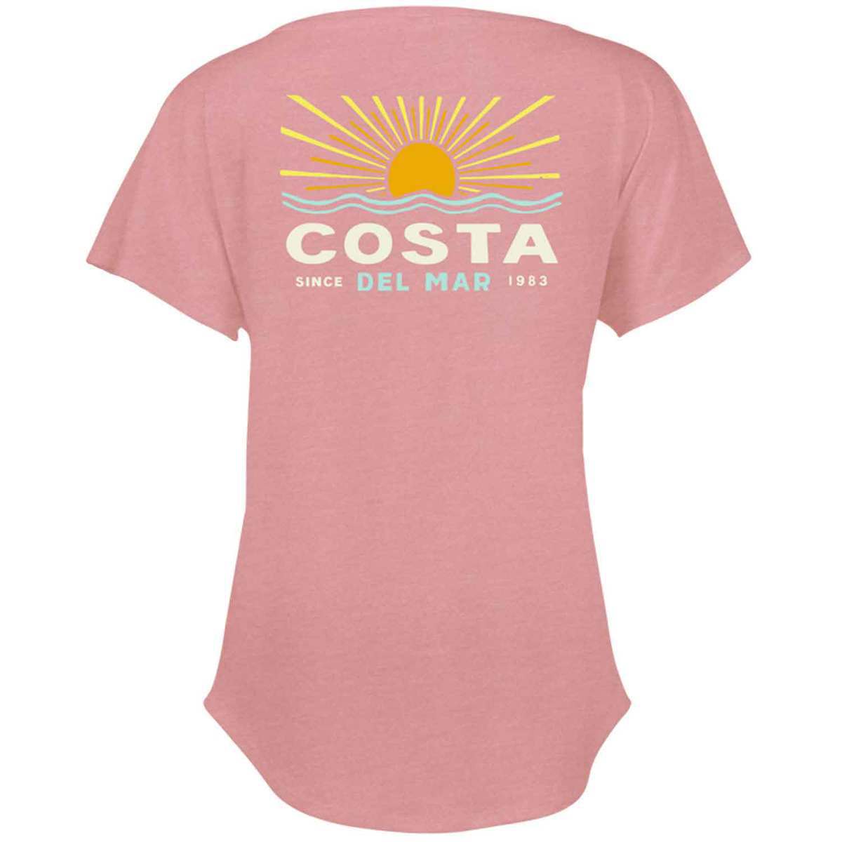 New Authentic Costa Del Mar Short Sleeve Carmel Desert RoseT-Shirt Small