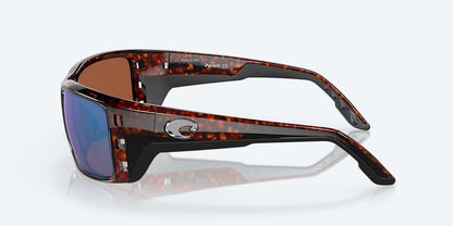 New Authentic Costa Sunglasses-Permit -Tortoise Frame/Green Mirror Lens-580G