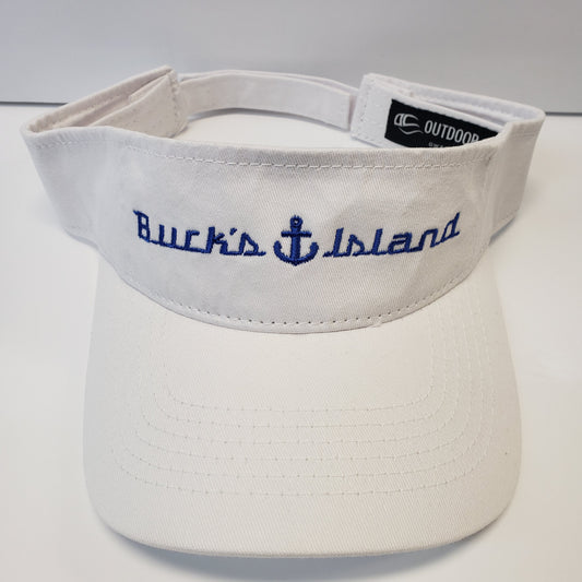 Buck's Island Visor-White