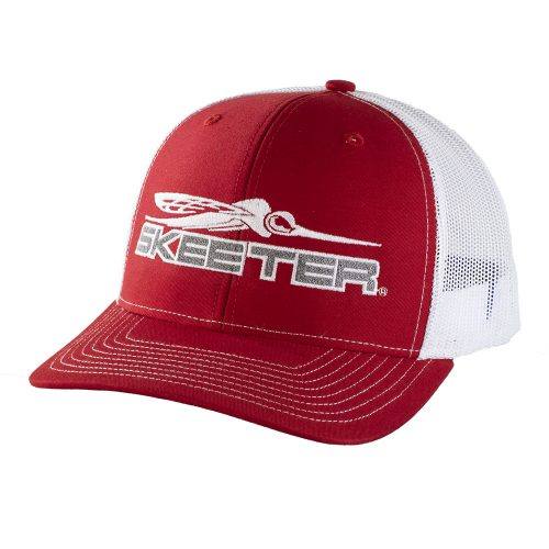 New Authentic Skeeter Red Richardson Trucker Hat Gray/Black  Logo