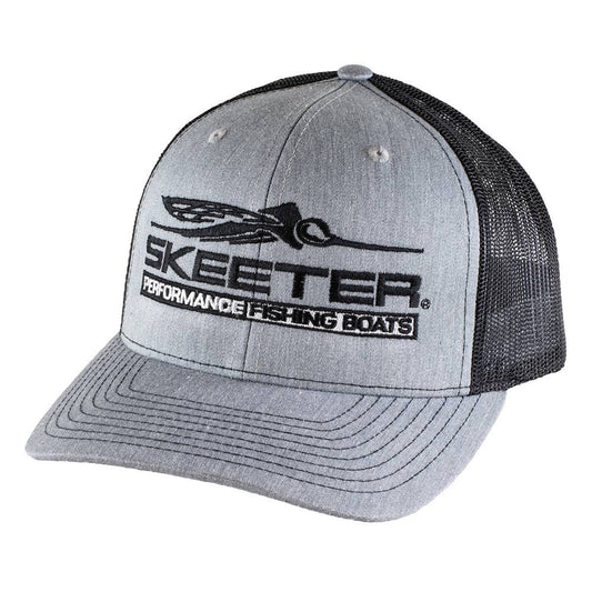 New Authentic Skeeter Hat-Heather Gray/Black Mesh