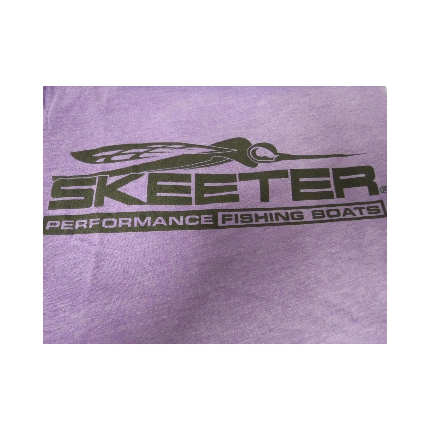 New Authentic Skeeter-Softstyle T-Shirt-Heather Purple/Eat, Sleep, Fish XLarge