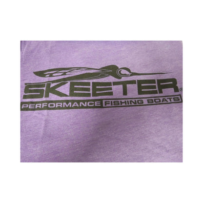 New Authentic Skeeter-Softstyle T-Shirt-Heather Purple/Eat, Sleep, Fish 2XL