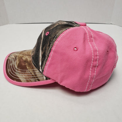 New Authentic RealTree Hat Adjustable Camo/ Pink Back & Around Bill