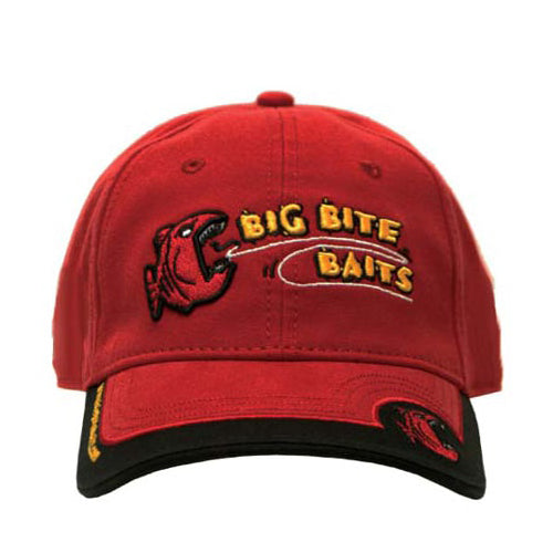Big Bite Baits Hat Red w/ Fish Logo