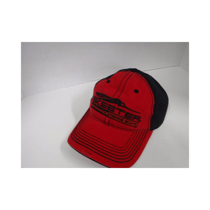 New Authentic Skeeter Distressed Richardson Hat Red/ Black Back