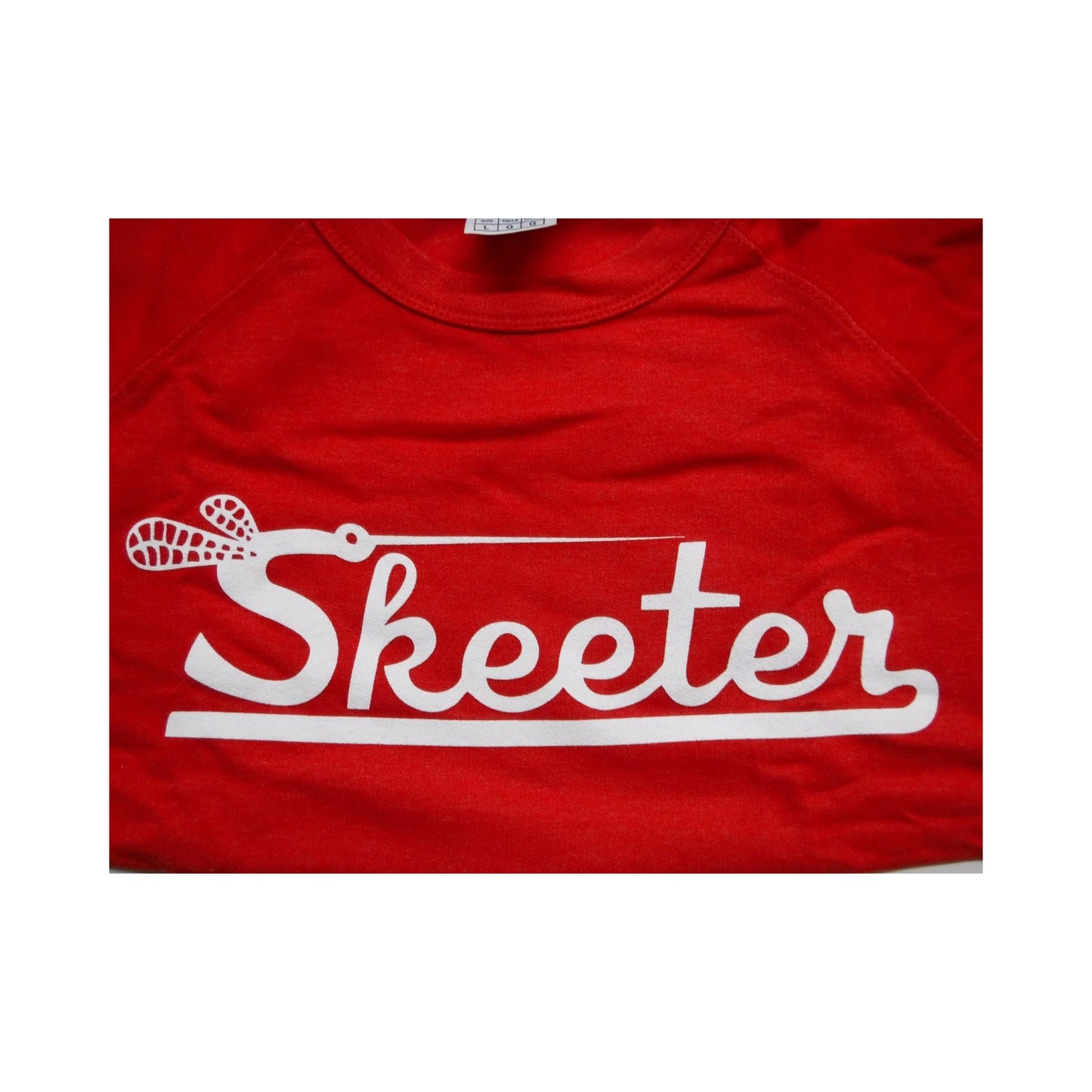 New Authentic Skeeter Long Sleeve Classic Crew Pullover Red