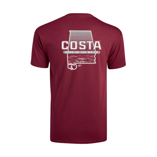 New Authentic Costa BTO Scrimmage AL short sleeve Crimson XL