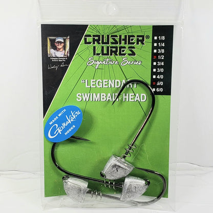 Crusher "Legendary" Swimbait Head 1/2-5/0 Hook