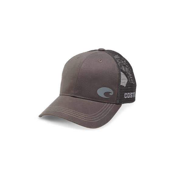 New Authentic Costa Offset C Trucker Hat Adjustable Gray
