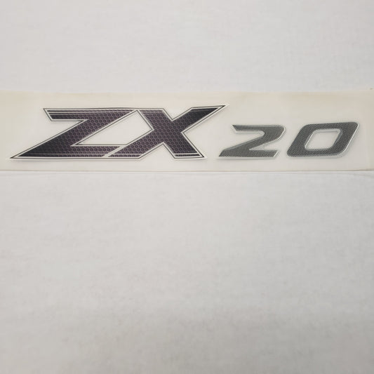New Authentic Skeeter ZX20 Series Emblem Black 12" X 2.13"