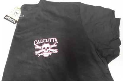 New Authentic Calcutta Short Sleeve Shirt Black/ Hot Pink- XLarge