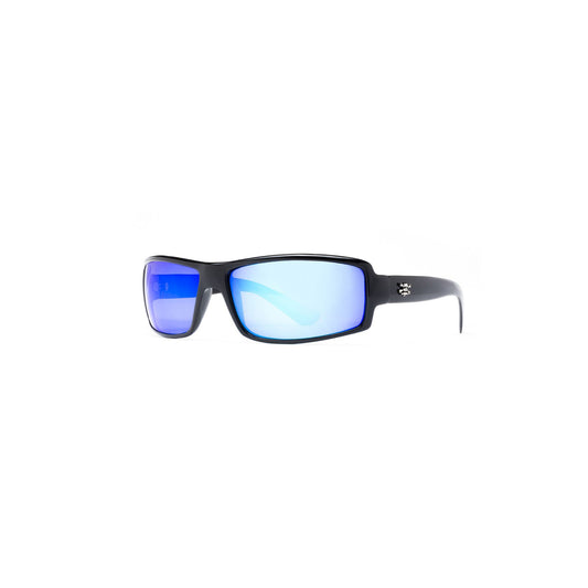 New Authentic Calcutta Newport Sunglasses Black Frames/ Polarized Blue Mirror Lens