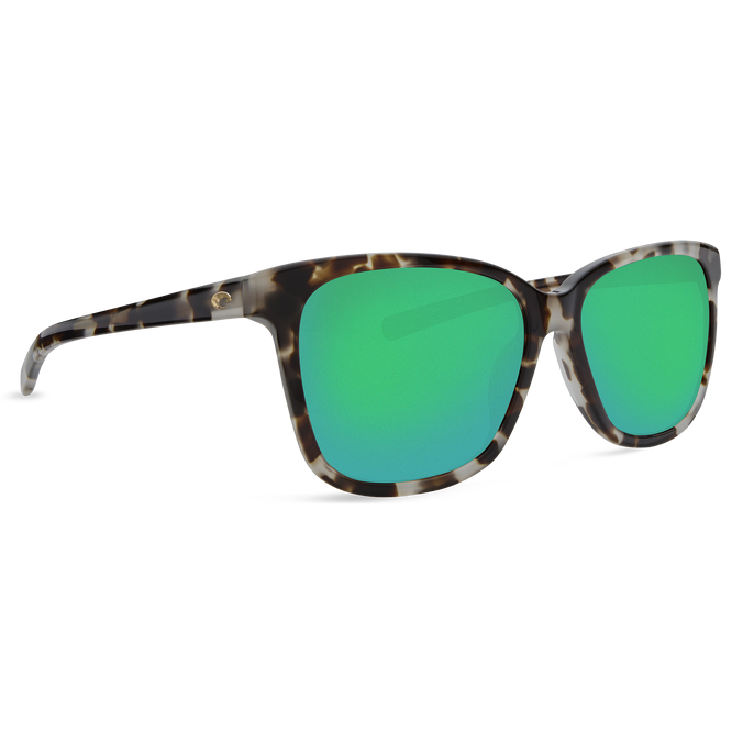 Shiny Tiger Cowrie Frame Green Mirror Glass Lens