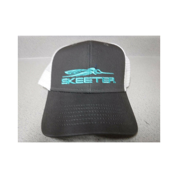 New Authentic Skeeter Hat Limited Edition/ Front Charcoal/ Back White Mesh Large/ XL