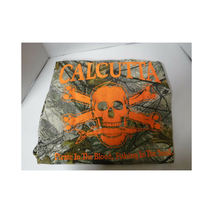 New Authentic Calcutta Long Sleeve Shirt Camo/ Front Pocket/ Back Blaze Orange Original Logo with P.I.T.B XLarge