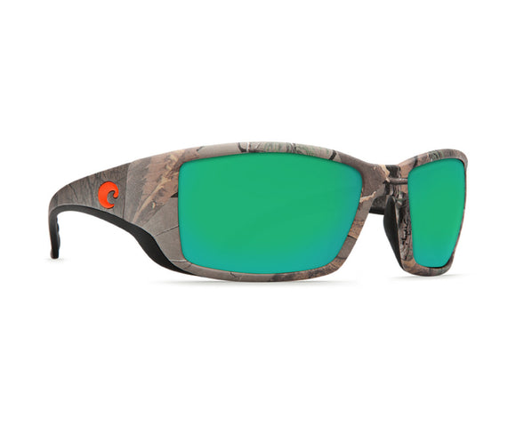New Authentic Costa Del Mar Blackfin Sunglasses Xtra Camo Frame Green Mirror Lens 580G