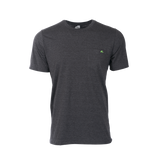 Hobie Men's T-shirt-Dk Gray/Lime Logo-XLarge