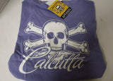 New Authentic Calcutta Ladies Short Sleeve Shirt White Original Logo Front and Back/