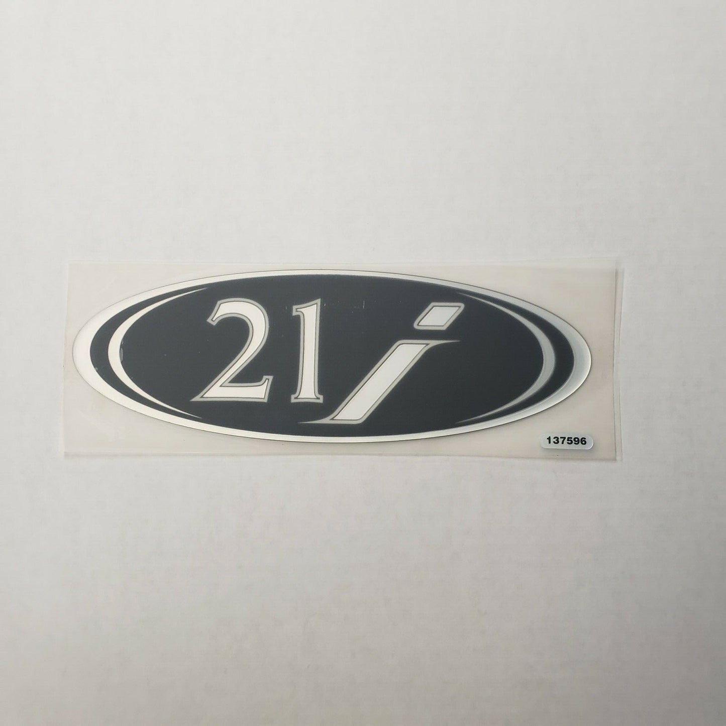 New Authentic Skeeter 21i Emblem Black 8 1/2" X 2 7/8" 21i