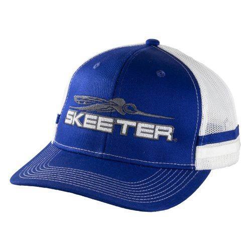 New Authentic Skeeter Two Stripe Snapback Hat Royal Blue