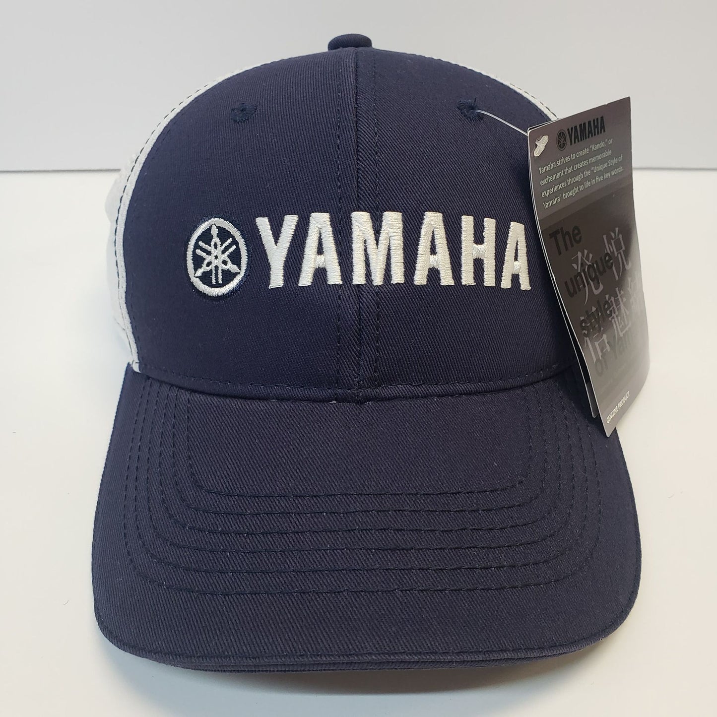 New Authentic Yamaha Hat-Navy Blue/White Twill Cloth