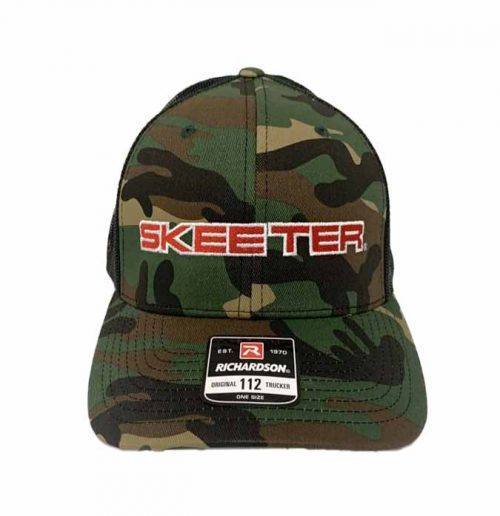 New Authentic Skeeter Richardson Camo Hat/Black Mesh