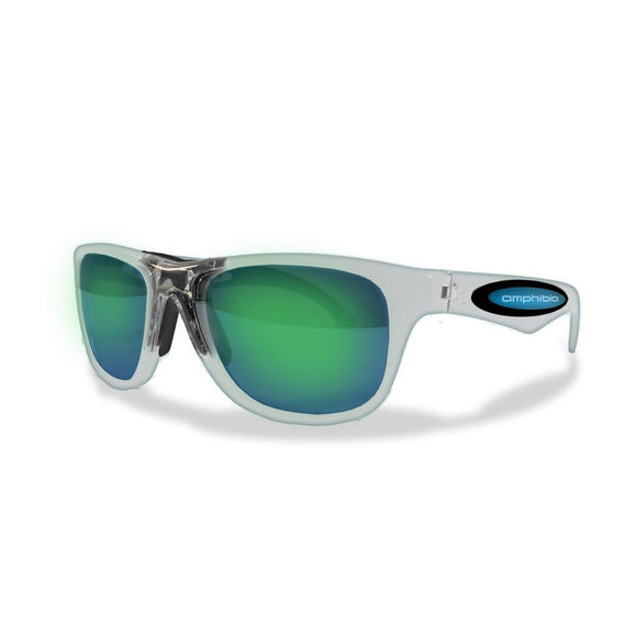 Discontinued Amphibia Wave Sunglasses Liquid Frame with Blue Storm Lens