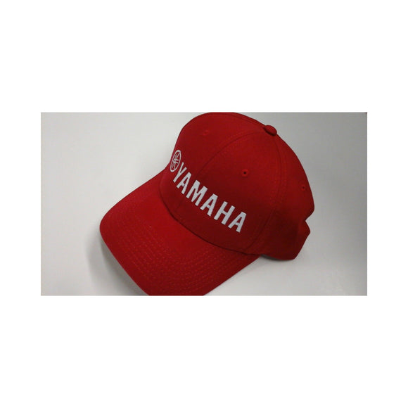 New Authentic Yamaha Cloth Hat  Red with White Letters