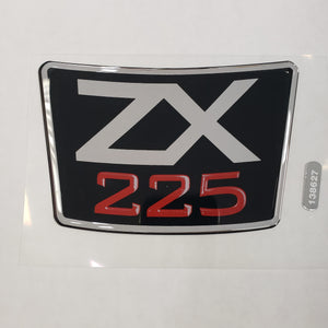 New Authentic Skeeter ZX225 Series Emblem Black/ White/ Red 3.36" X 5.15"