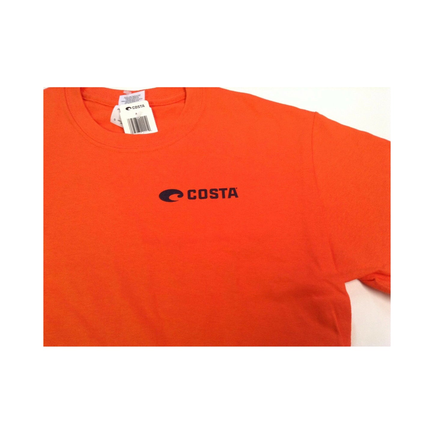 New Authentic Costa Short Sleeve T-Shirt Sailfish Orange Small
