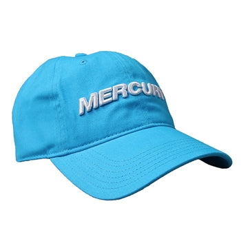 New Authentic Mercury Station Hat-Cloth Electric Blue/White Logo