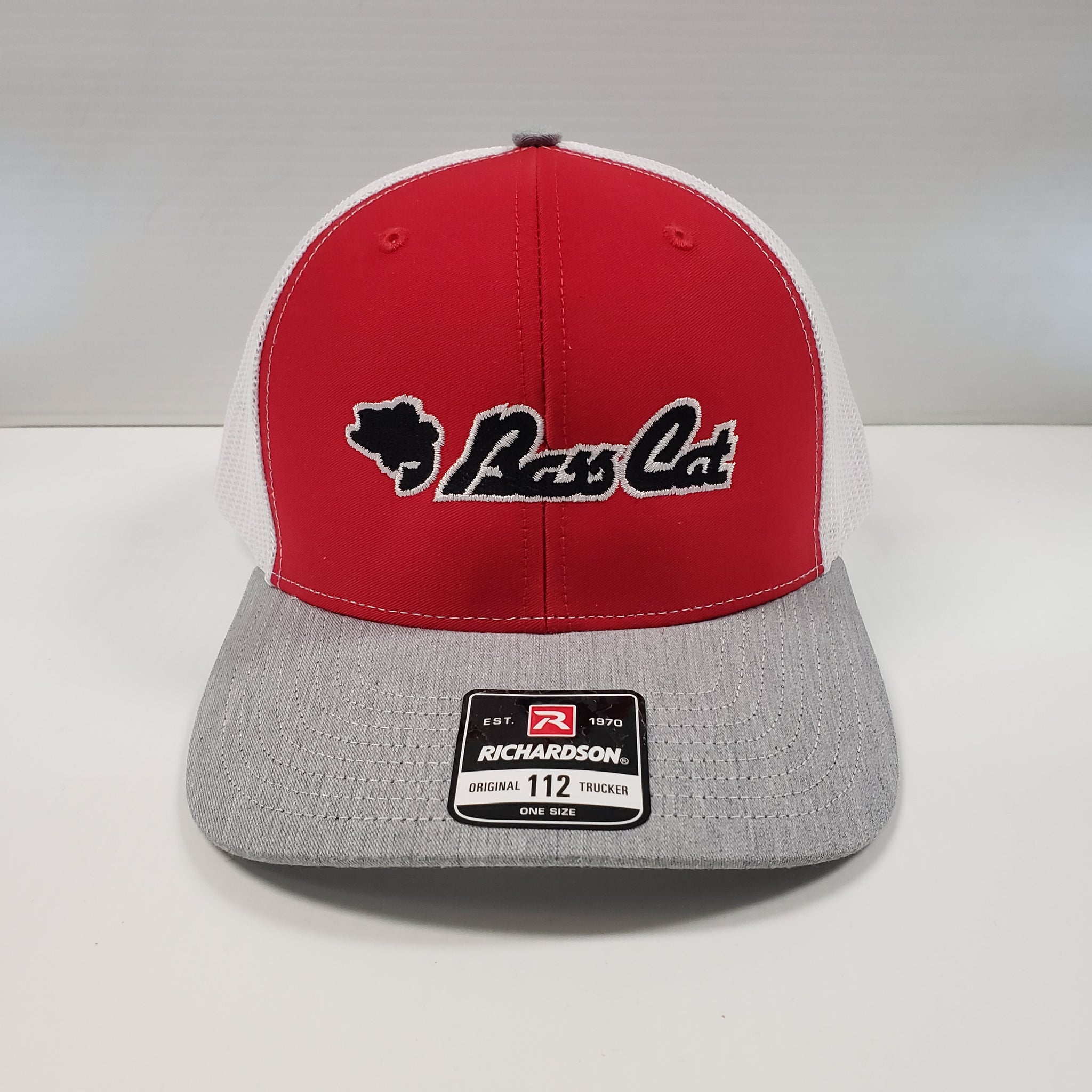 Richardson 112 Snapback Trucker Cap - White Red