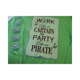New Authentic Calcutta Long Sleeve Shirt Kiwi Green/ Front Calcutta/ Back Work Like a Captain/ Original Logo Down Sleeve