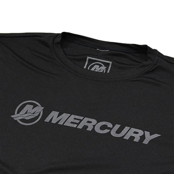 New Authentic Mercury Long Sleeve Performance T-Shirt-Black  M