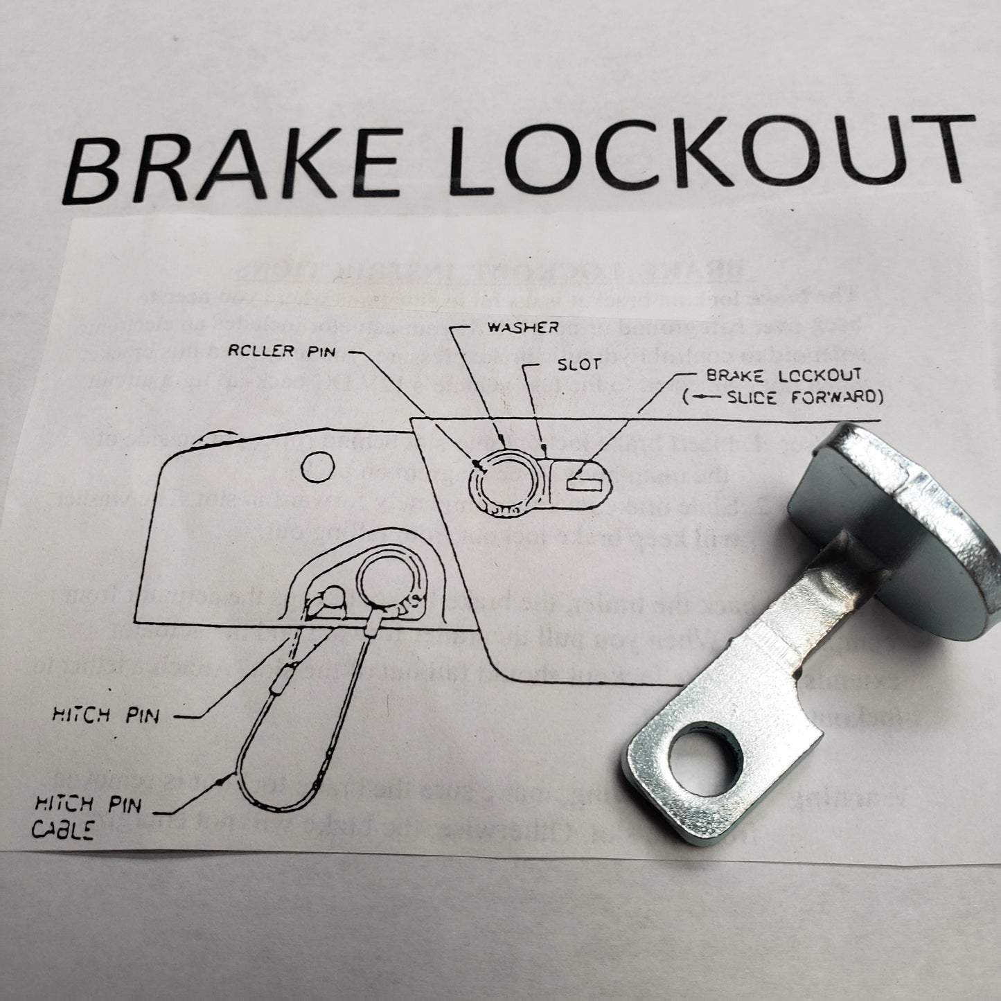 Universal Brake Lockout Bracket