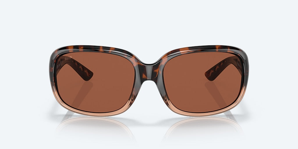 New Authentic Costa Sunglasses-Gannet -Shiny Tortoise Fade Frame/Copper Polycarbonate Lens-580P