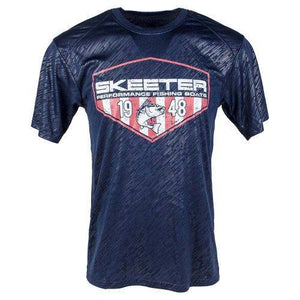 New Authentic Skeeter Line Embossed Performance USA Shirt Medium