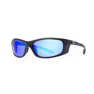 New Authentic Calcutta Los Cabos Sunglasses Matt Black Frames/ Polarized Blue Mirror Lens