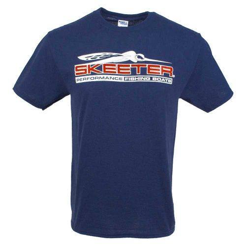 New Authentic Skeeter Limited Edition Navy Short Sleeve Shirt Medium
