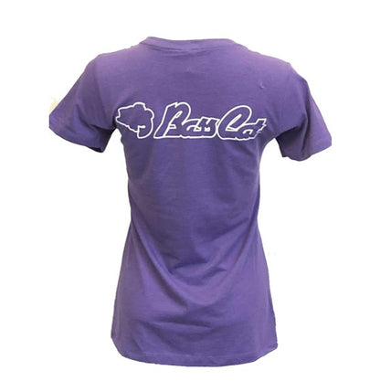 Bass Cat Heartbeat T Shirt (Purple Rush) XL