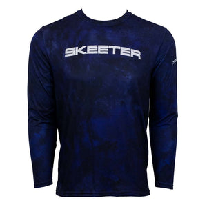 New Authentic Skeeter Navy Cloud Print Cotton Touch Long Sleeve -Small