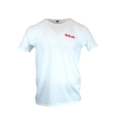 Bass Cat Feel the Rush T Shirt-White/Red Logo