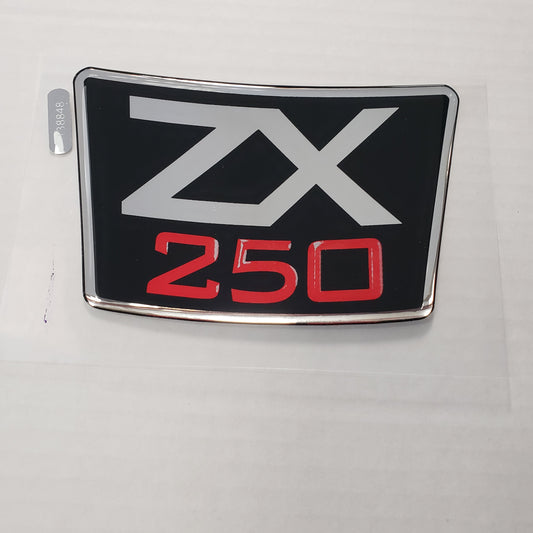 New Authentic Skeeter ZX250 Emblem Black/ Red/ White 3.36" X 5.15"