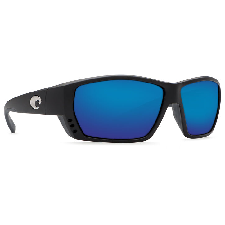 New Authentic Costa Tuna Alley Reader Sunglasses Matte Black Frame/ Blue Mirror Lens 580P C-Mate 2.00