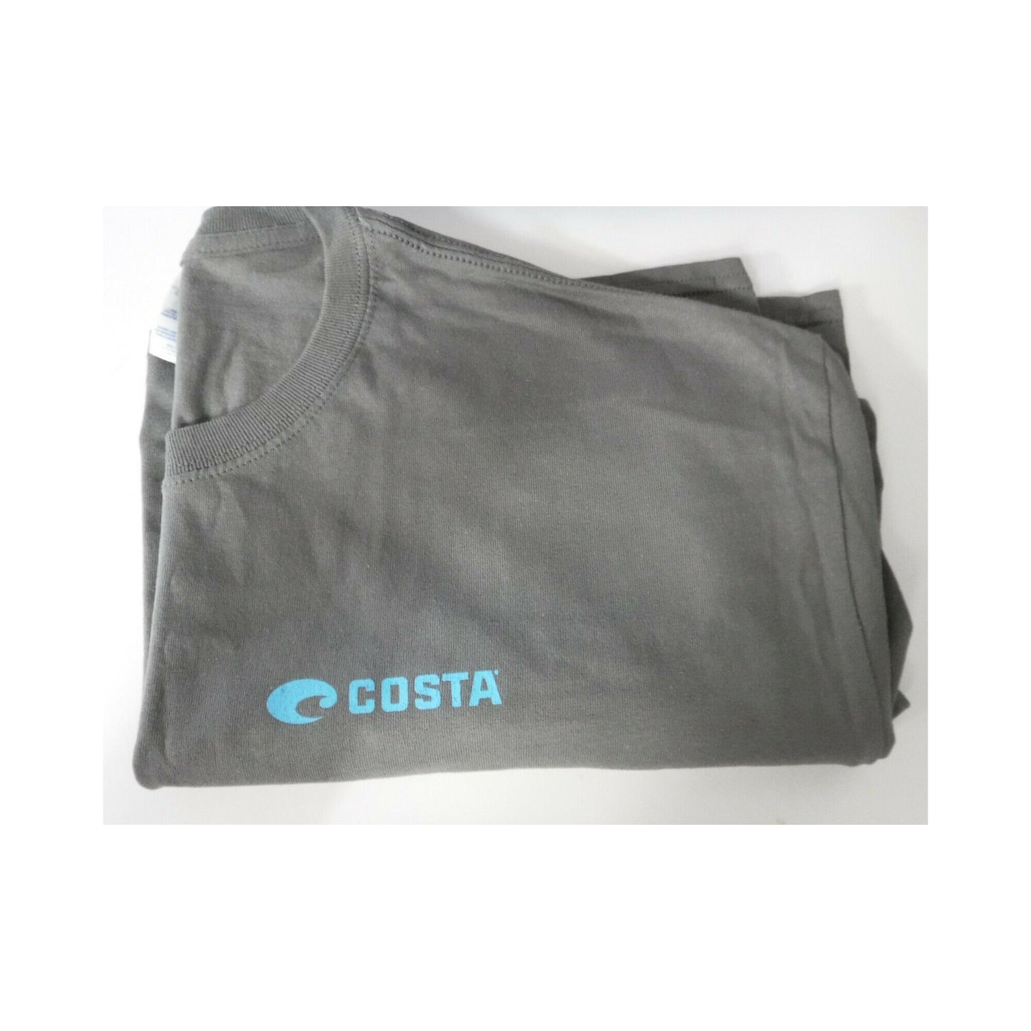 New Authentic Costa Short Sleeve T-Shirt Sunglass Sailfish Charcoal/Blue XL