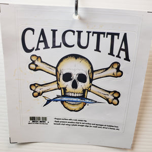 New Calcutta Skull &Cross Bones Decal