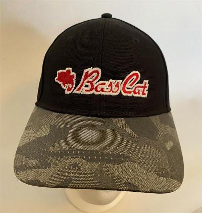 Bass Cat Hat-Camo Bill/Black Cloth